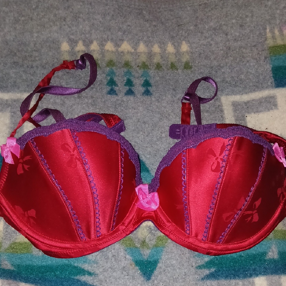 Victoria's Secret Red and Purple Bra